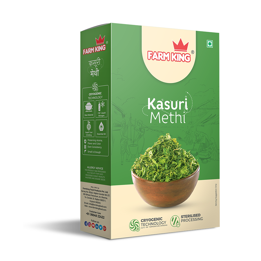 Farmking Spice Kasuri Methi 100gm Box Sarvak 