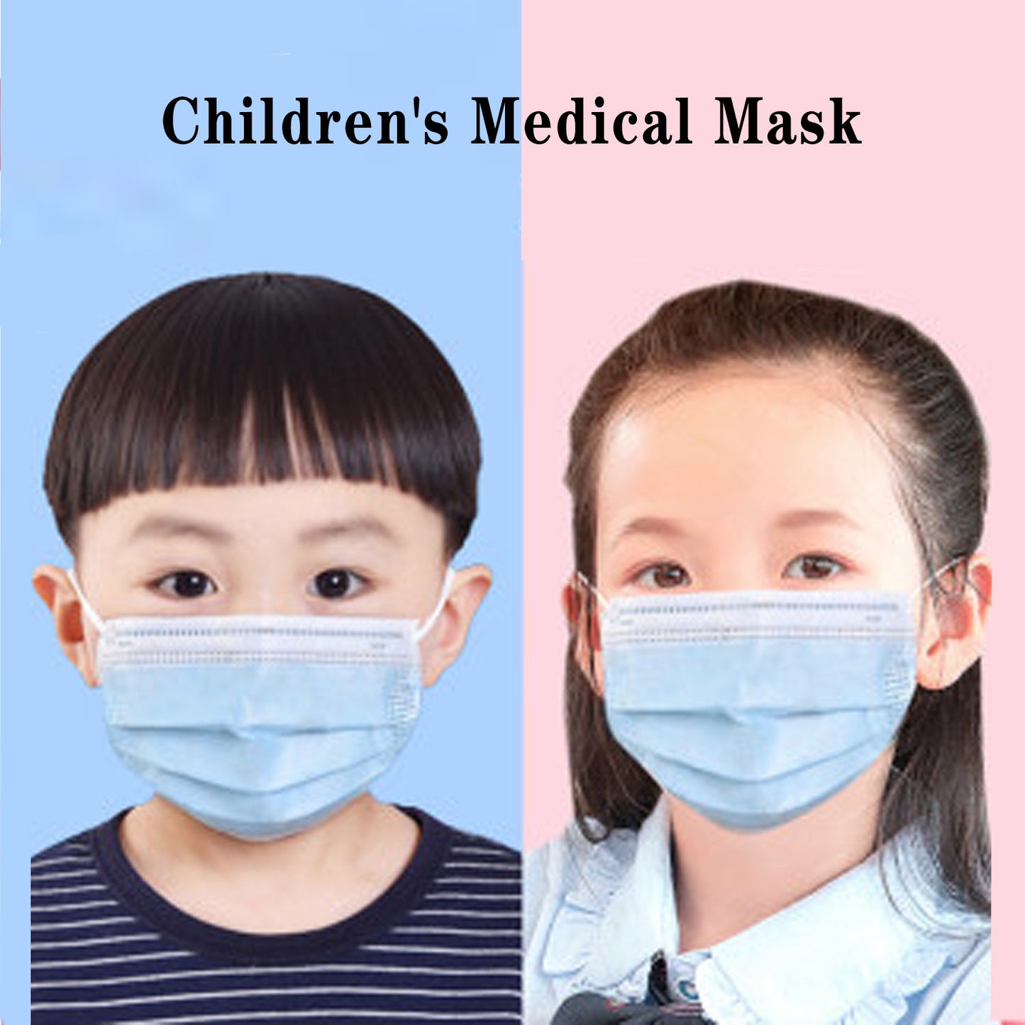 3ply KIDS Medical Disposable Mask CE Certified BFE 98% IIR Blue - Box ...